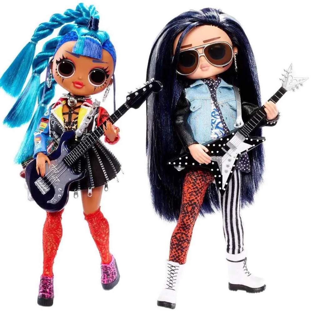 LOL Surprised O.M.G. Dolls Punk Grrrl & Rocker Boi - Picture 4 of 4